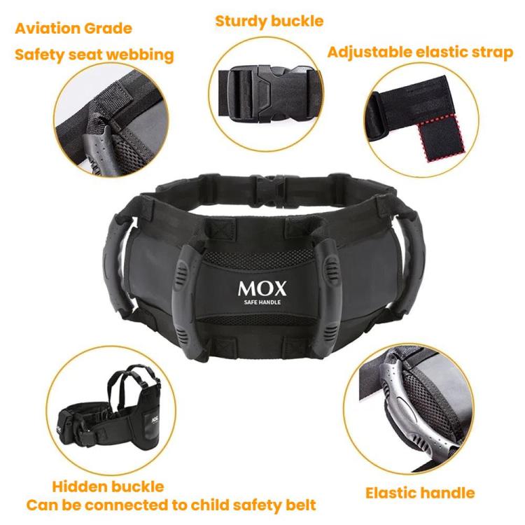 MOXPEER Motorcycle ATV Rear Passenger Safety Belt Handle - Seat Belts & Padding by MOXPEER | Online Shopping South Africa | PMC TechLife | Buy Now Pay Later Mobicred