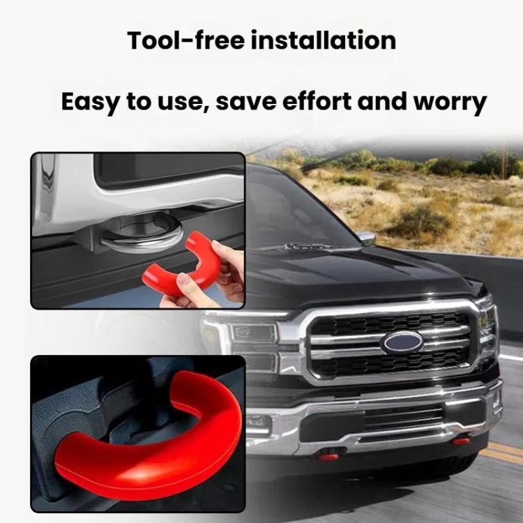For Ford/Toyota Trailer Hitch Protection Ccover(Red) - Towing Bars by PMC TechLife | Online Shopping South Africa | PMC TechLife | Buy Now Pay Later Mobicred