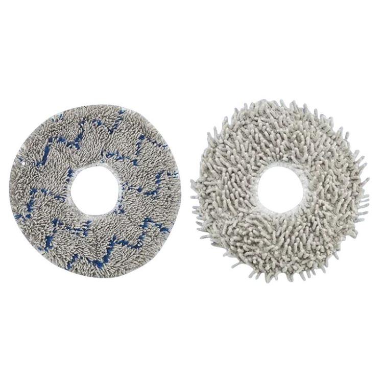 2pcs /Pack Mop Pads Rag For Ecovacs DEEBOT X1 TURBO / X1 PLUS/ X1 OMNI / T10 TURBO(Gray) - For ECOVACS Accessories by PMc TechLife | Online Shopping South Africa | PMc TechLife | Buy Now Pay Later Mobicred