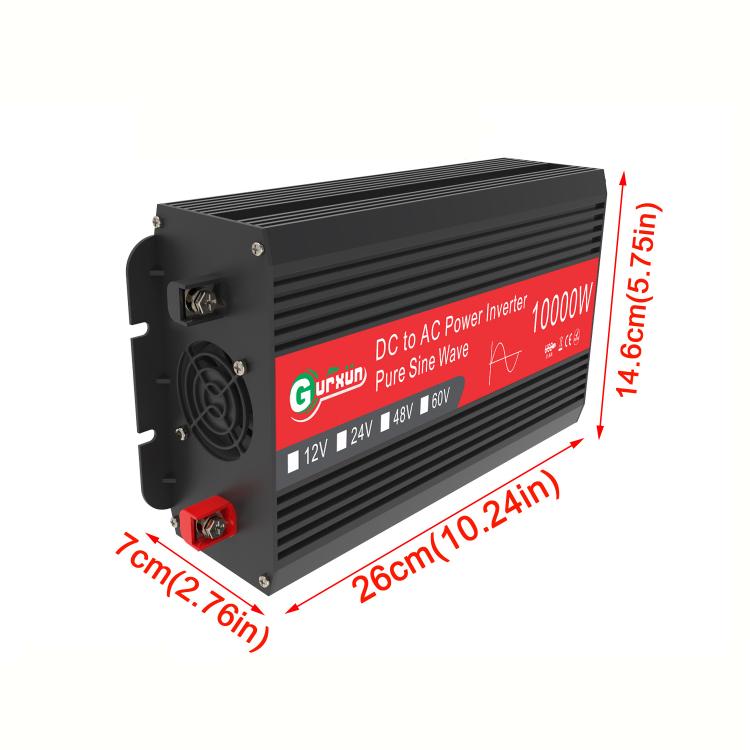 Gurxun 1500W Dual USB Fast Charger Dual Digital Display Pure Sine Wave Inverter, Spec: Brazil Plug 12V To 220V - free shipping - PMC TechLife - Order now!