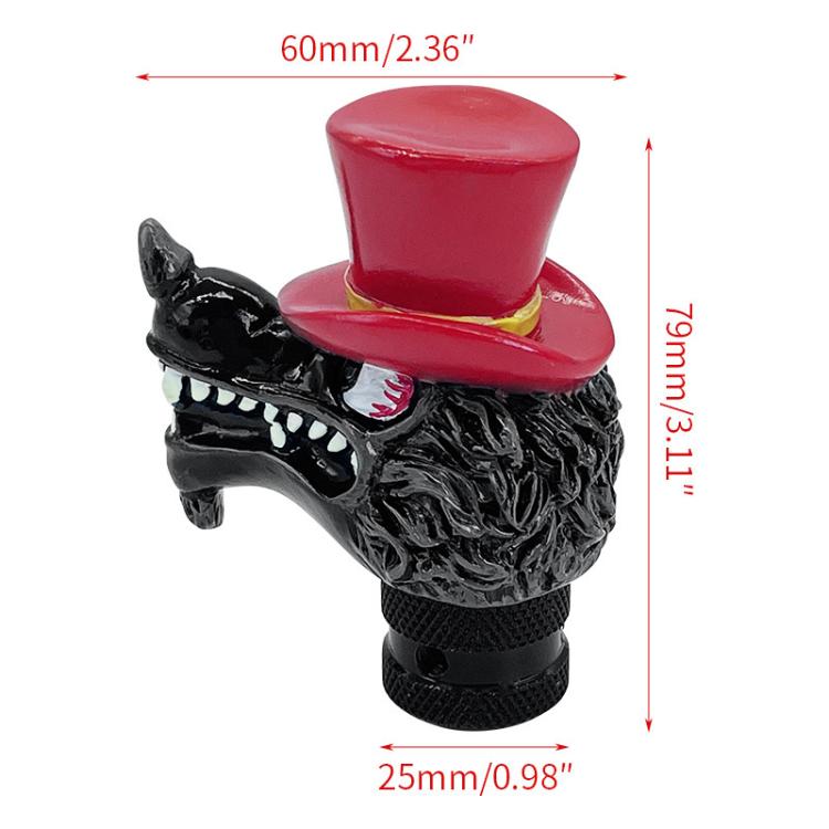 Wolf Head Detachable Car Manual Gear Lever Modification(Red) - free shipping - PMC TechLife - Order now!