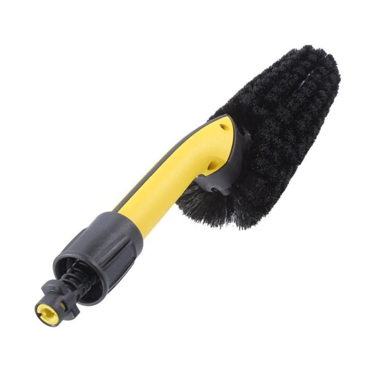 For Karcher K2 / K3 / K4 / K5 / K6 / K7 High Pressure Car Washer Wheel Rim Washing Brush(Yellow) - Car Washer & Accessories by PMC TechLife | Online Shopping South Africa | PMC TechLife | Buy Now Pay Later Mobicred