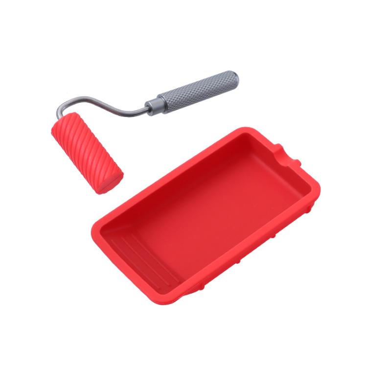 RL-9217 Glue Tray Brush Tool Silicone Case Roller Brush Reusable Paint Tray Woodworking Glue Container - Others by PMc TechLife | Online Shopping South Africa | PMc TechLife | Buy Now Pay Later Mobicred