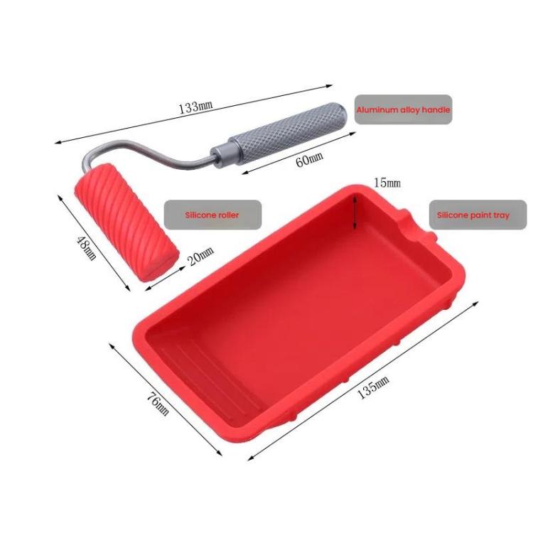 RL-9217 Glue Tray Brush Tool Silicone Case Roller Brush Reusable Paint Tray Woodworking Glue Container - Others by PMc TechLife | Online Shopping South Africa | PMc TechLife | Buy Now Pay Later Mobicred