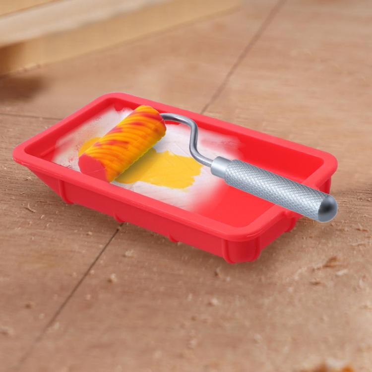 ZH9217-1 Glue Tray Brush Tool Silicone Case Roller Brush Reusable Paint Tray Woodworking Glue Container - Others by PMc TechLife | Online Shopping South Africa | PMc TechLife | Buy Now Pay Later Mobicred
