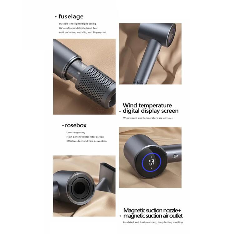 D3 110000 High Speed Smart Constant Temperature Negative Ion Hair Dryer, Color: EU Plug  Gray - free shipping - PMC TechLife - Order now!