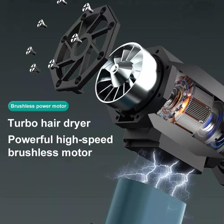 90000RPM 41m/s Mini Brushless Motor Turbo Jet Fan With Magnetic Suction Nozzle(Black) - Car washing supplies by PMc TechLife | Online Shopping South Africa | PMc TechLife | Buy Now Pay Later Mobicred