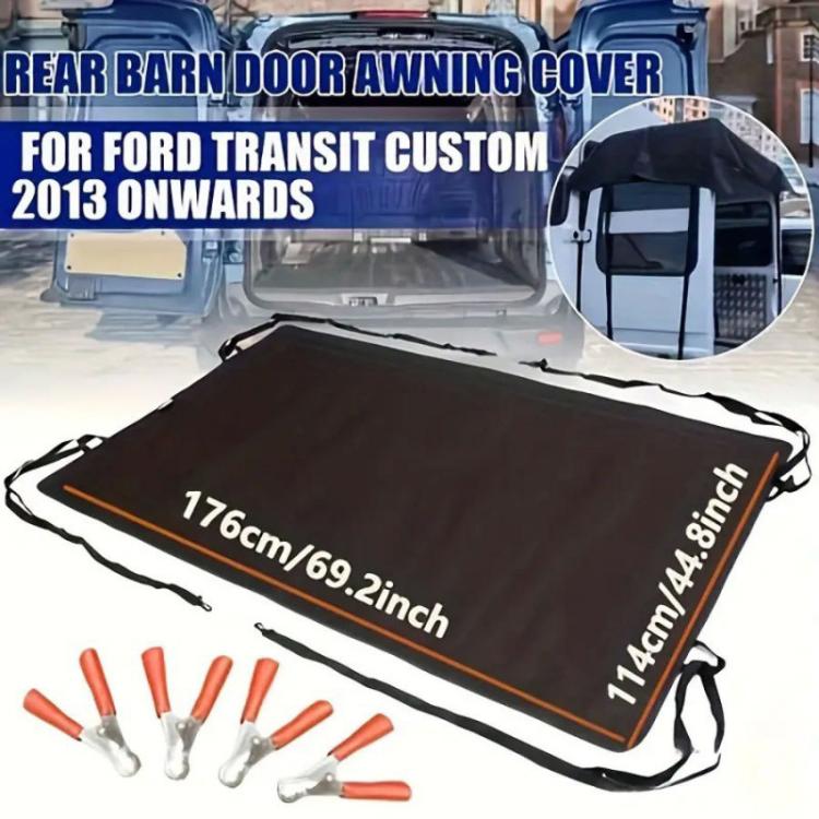 176 x 114cm Thickened Waterproof Sunshade Oxford Cloth RV Tailgate Sunshade Cover For Ford Transit Custom - Window Foils & Solar Protection by PMc TechLife | Online Shopping South Africa | PMc TechLife | Buy Now Pay Later Mobicred