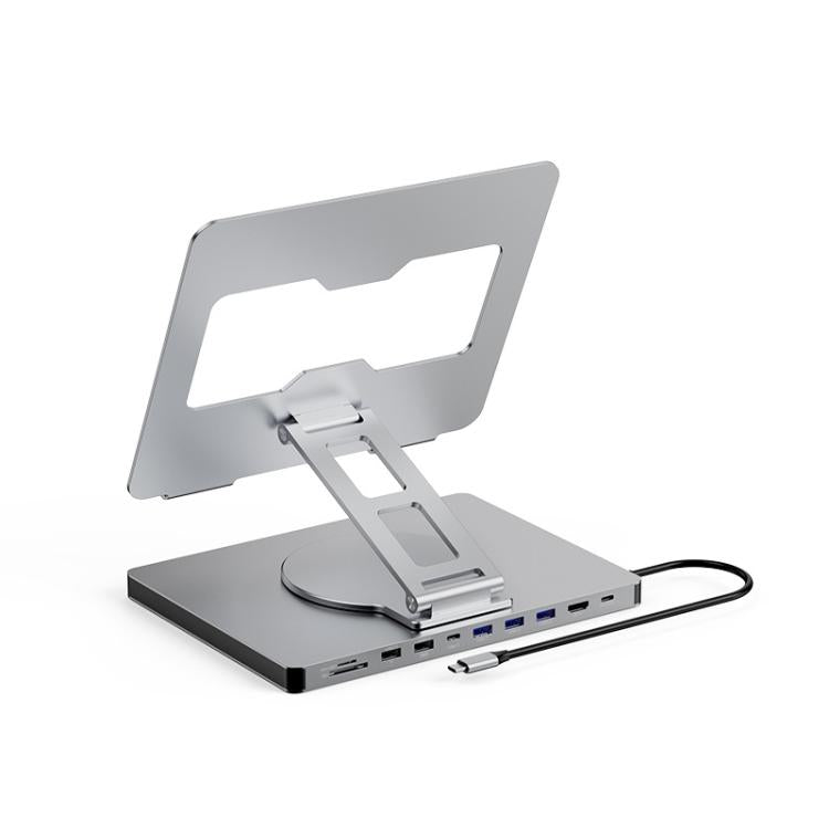 Blueendless 4K/60Hz Multifunctional Docking Station Tablet Holder, Spec: 10-in-1 Rotating - free shipping - PMC TechLife - Order now!