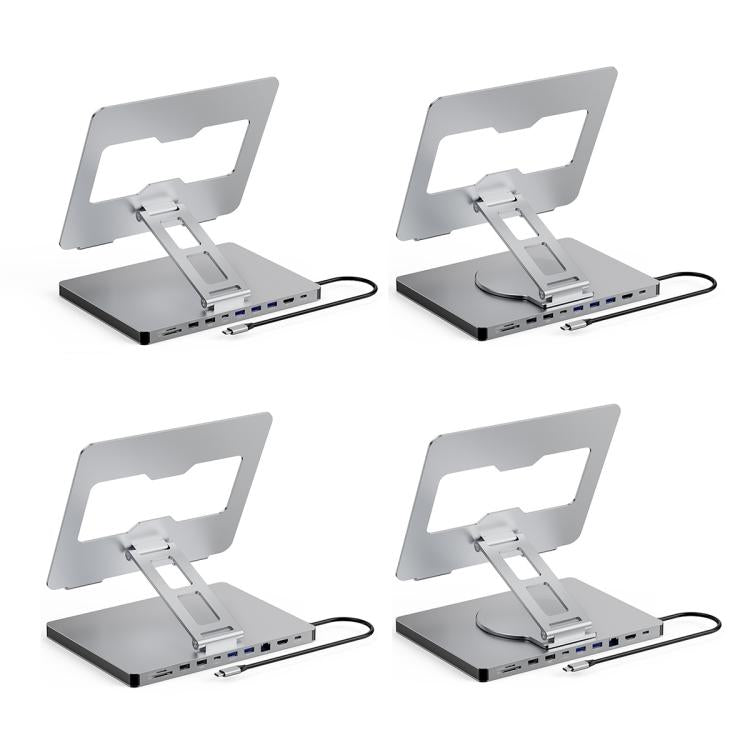 Blueendless 4K/60Hz Multifunctional Docking Station Tablet Holder, Spec: 10-in-1 Ethernet Port - free shipping - PMC TechLife - Order now!