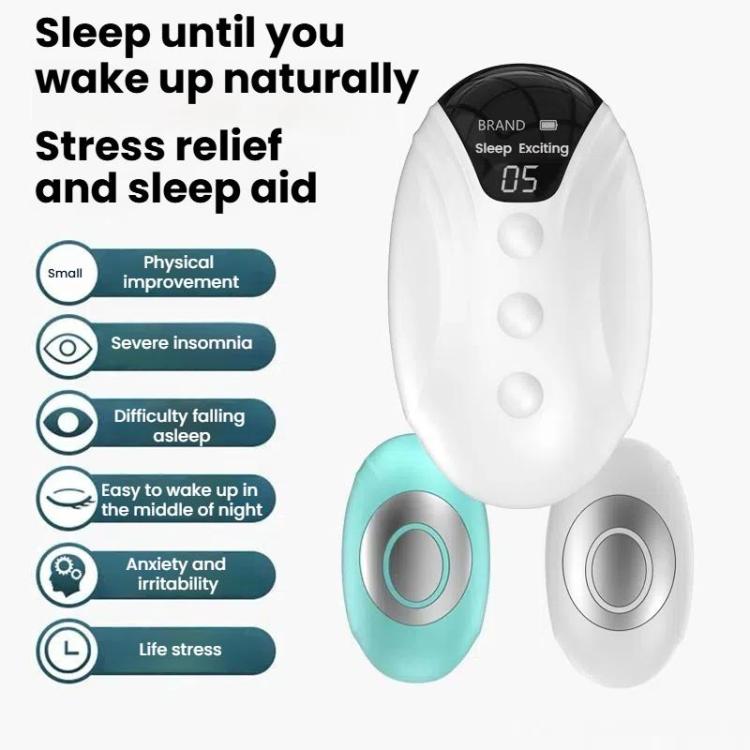 Smart Handheld Sleep Instrument Microcurrent Relief Insomnia Anxiety Therapy Portable Fast Sleeping Massager(White) - free shipping - PMC TechLife - Order now!