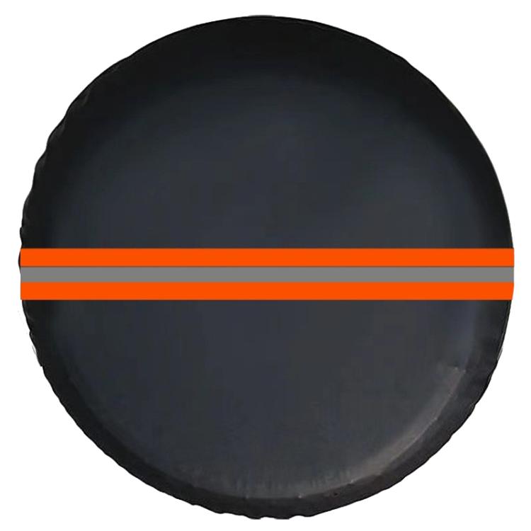 14inch Thickened Imitation Leather Car Tire Protector Spare Tire Cover With Reflective Stripes(FG-2 Red) - Window Foils & Solar Protection by PMc TechLife | Online Shopping South Africa | PMc TechLife | Buy Now Pay Later Mobicred