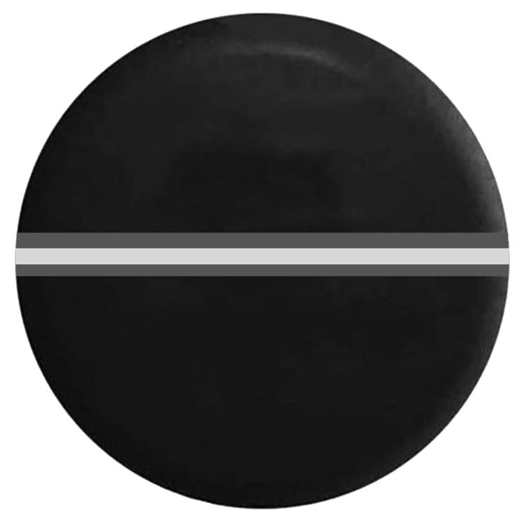 15inch Thickened Imitation Leather Car Tire Protector Spare Tire Cover With Reflective Stripes(FG-1 Gray) - Window Foils & Solar Protection by PMc TechLife | Online Shopping South Africa | PMc TechLife | Buy Now Pay Later Mobicred