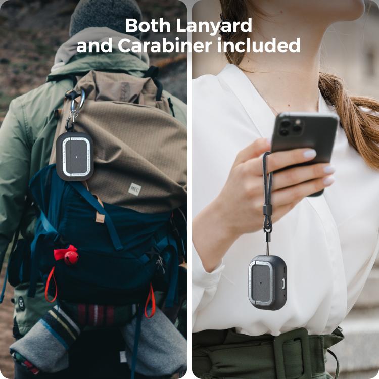 For AirPods Pro 2 AhaStyle JY09 Dual Lanyard Case TPU+Aluminum Personalized Case(Dark Blue) - free shipping - PMC TechLife - Order now!