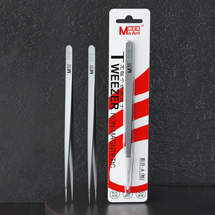 MaAnt Hand-Polished Non-Magnetic Stainless Steel Tweezers(K) - Tweezers by MaAnt | Online Shopping South Africa | PMC TechLife | Buy Now Pay Later Mobicred