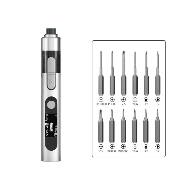 MaAnt L5 With 12 Batches Multi-Function Small Electric Screwdriver Set For Mobile Phone Repair - free shipping - PMC TechLife - Order now!