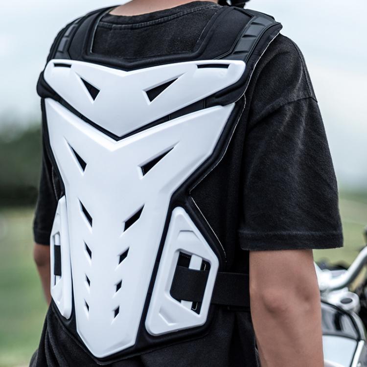 SULAITE Motocross Armor Vest Motorcycle Rider Chest Protection Equipment Racing Anti-Fall Armor Protector, Size: Uniform(White) - free shipping - PMc TechLife - Order now!