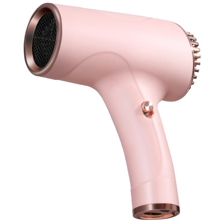 Rechargeable Wireless Hair Dryer Negative Ion Hot and Cold Wind Versatile Hairdressing Tools EU Plug(Pink) - free shipping - PMC TechLife - Order now!