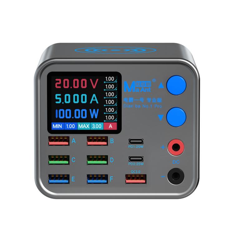 MaAnt DianBa No.1 Pro Multi-port Charger 9-ports With Digital Display Power Wireless Charger EU Plug - free shipping - PMC TechLife - Order now!