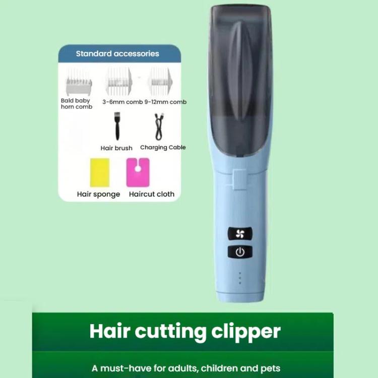 Hair-absorbing Hair Clipper Rechargeable Low Noise Hair Trimmer for Babies, Adults and Pets(White) - free shipping - PMC TechLife - Order now!