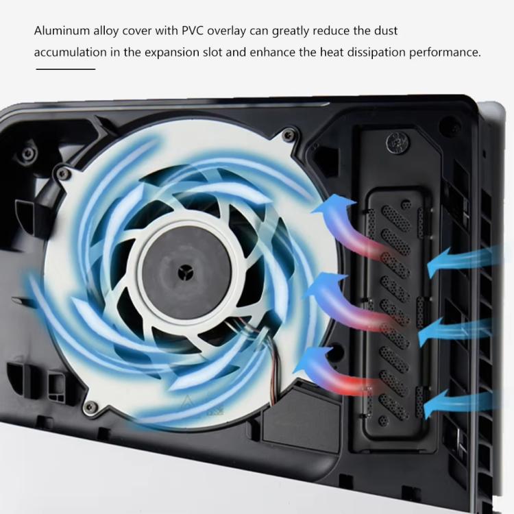 For PS5 Slim / PS5 Pro M.2 SSD Heatsink Dust Cover Expansion Slot Radiator(Silver) - PS5 Spare Parts by PMc TechLife | Online Shopping South Africa | PMc TechLife | Buy Now Pay Later Mobicred