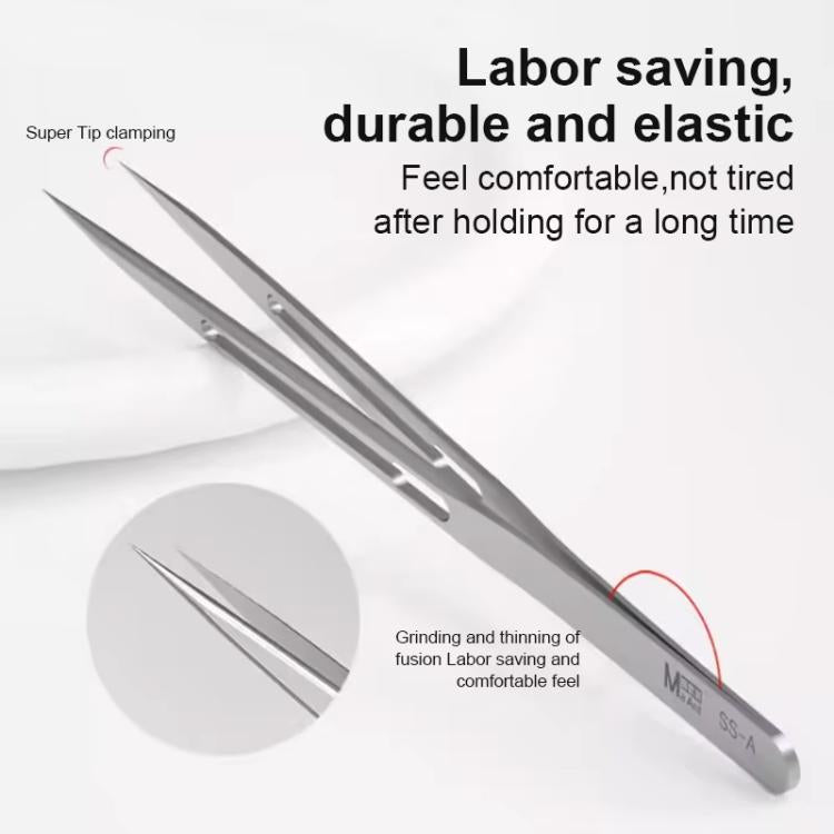 MaAnt SS-A Non-magnetic Stainless Steel Tweezers - free shipping - PMc TechLife - Order now!