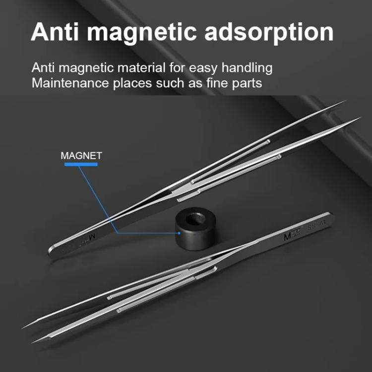 MaAnt SS-A Non-magnetic Stainless Steel Tweezers - free shipping - PMc TechLife - Order now!