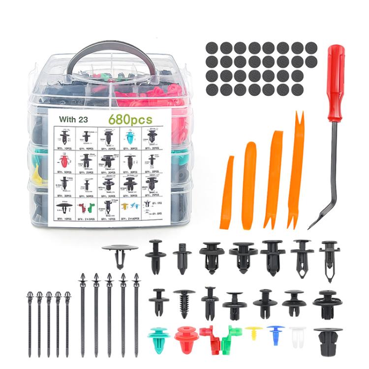 680pcs /Set Car Retainer Clips Fasteners Remover Kit Automotive Clips Set - Nuts & Bolts by PMc TechLife | Online Shopping South Africa | PMc TechLife | Buy Now Pay Later Mobicred