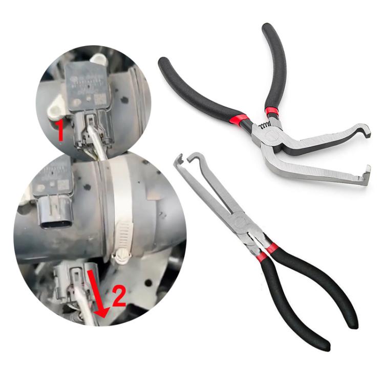 Car Wire Harness Plug Unplugging Plier Fuel Line And Electrical Disconnect Plier Hose Removal, Style: Bent Nozzle - Hand Tool Sets by PMc TechLife | Online Shopping South Africa | PMc TechLife | Buy Now Pay Later Mobicred