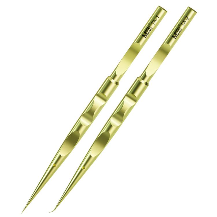 MaAnt Titanium Tweezers Antistatic Small Clip Bird Nest Hair Picking Pink Prick Clip Repair Tool(Curve) - Tweezers by MaAnt | Online Shopping South Africa | PMc TechLife | Buy Now Pay Later Mobicred