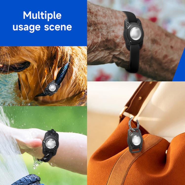 For AirTag Tracker Waterproof Protection Case Pet Leather Collar Anti Lost Cat Locator Collar(Purple) - free shipping - PMc TechLife - Order now!