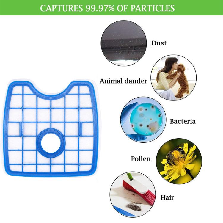 For Philips FC8810 8820 8832  Robot Vacuum Cleaner Filter Replacement Parts - For Philips Accessories by PMc TechLife | Online Shopping South Africa | PMc TechLife | Buy Now Pay Later Mobicred