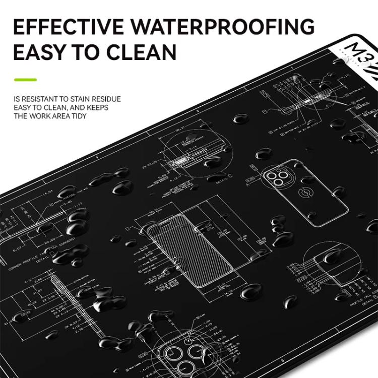 LUOWEI M3 27 inch Cell Phone Computer Repair Workbench Heat Insulation Mat High Temperature Resistant Odorless Silicone Mat - free shipping - PMC TechLife - Order now!