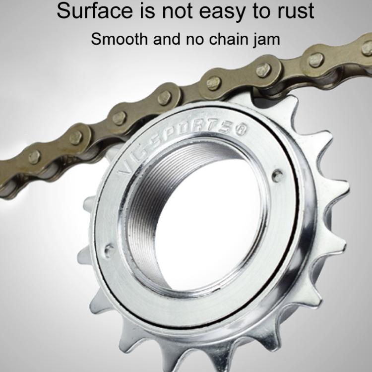 VG SPORTS Stroller Scooter Bicycle Single Speed Flywheel, Style: 18T Silver - Guide wheels by PMc TechLife | Online Shopping South Africa | PMc TechLife | Buy Now Pay Later Mobicred