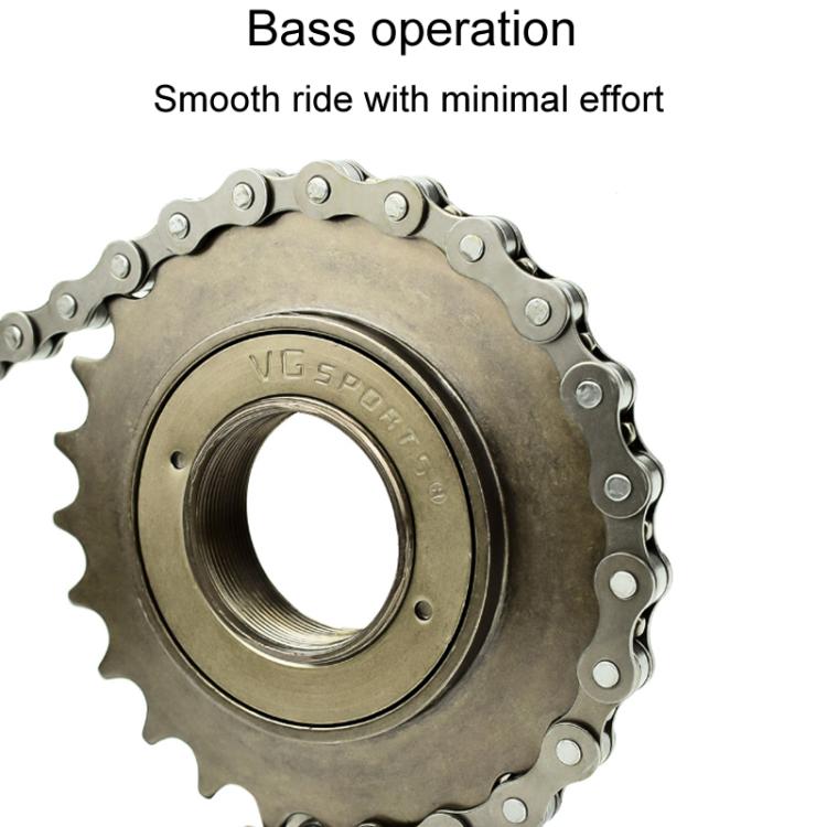 VG SPORTS Stroller Scooter Bicycle Single Speed Flywheel, Style: 22T Silver - Guide wheels by PMc TechLife | Online Shopping South Africa | PMc TechLife | Buy Now Pay Later Mobicred