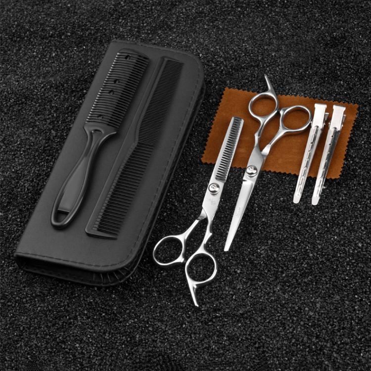 Stainless Steel Haircutting Scissors Set Hair Cutting Tools, Spec: 10-in-1 Black Gold - free shipping - PMC TechLife - Order now!