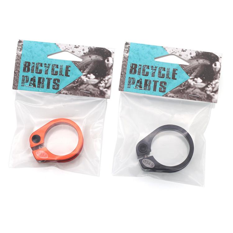 Mountain Road Bicycle Aluminum Locking Seatpost Clamps Seatpost Clamp Ring Fittings(34.9mm Red) - Pipe clamps by PMc TechLife | Online Shopping South Africa | PMc TechLife | Buy Now Pay Later Mobicred