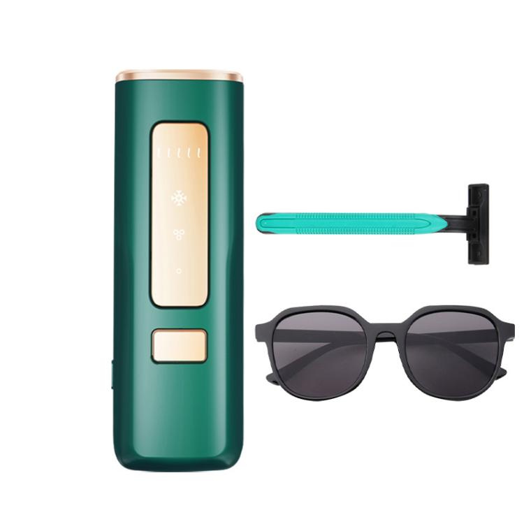 Sapphire Ice Sense Painless Laser Hair Remover Intense Pulse Ice Hair Removal Device, Style: Dark Green FY-505AG(US Plug) - free shipping - PMC TechLife - Order now!