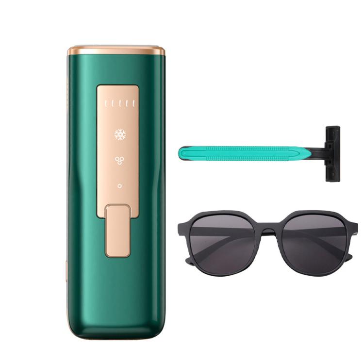 Sapphire Ice Sense Painless Laser Hair Remover Intense Pulse Ice Hair Removal Device, Style: Dark Green FY-507AG(UK Plug) - free shipping - PMC TechLife - Order now!