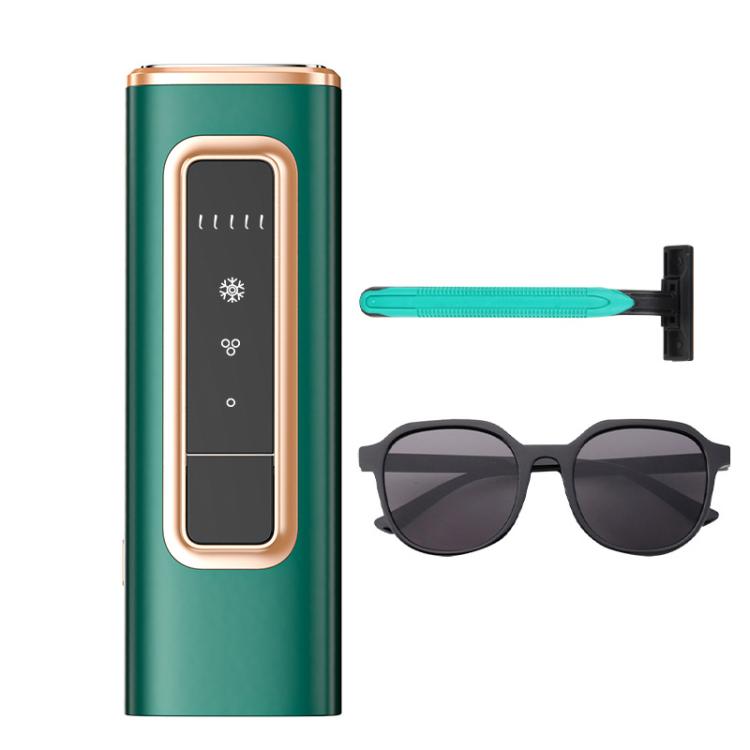 Sapphire Ice Sense Painless Laser Hair Remover Intense Pulse Ice Hair Removal Device, Style: Dark Green FY-509AG(UK Plug) - free shipping - PMC TechLife - Order now!