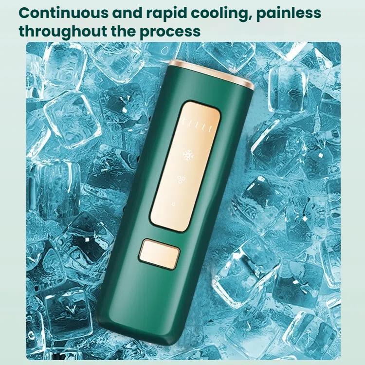 Sapphire Ice Sense Painless Laser Hair Remover Intense Pulse Ice Hair Removal Device, Style: Crystal Green FY-505AL(EU Plug) - free shipping - PMC TechLife - Order now!