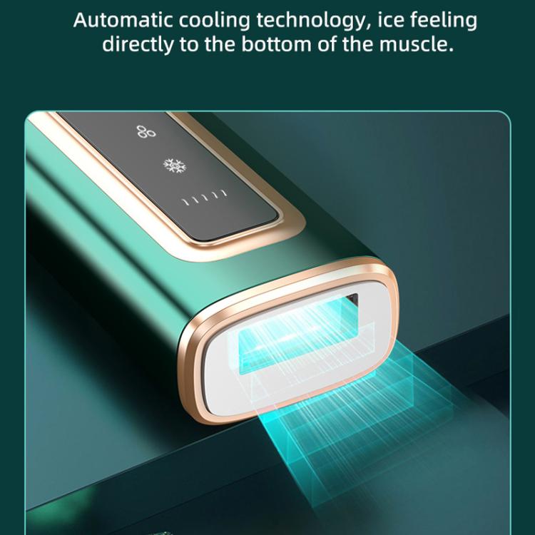 Sapphire Ice Sense Painless Laser Hair Remover Intense Pulse Ice Hair Removal Device, Style: Crystal Green FY-507AL(US Plug) - free shipping - PMC TechLife - Order now!