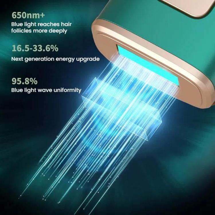 Sapphire Ice Sense Painless Laser Hair Remover Intense Pulse Ice Hair Removal Device, Style: Crystal Green FY-505AL(UK Plug) - free shipping - PMC TechLife - Order now!
