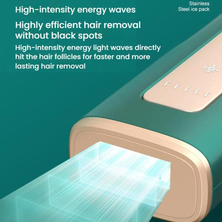 Sapphire Ice Sense Painless Laser Hair Remover Intense Pulse Ice Hair Removal Device, Style: Dark Green FY-509AG(UK Plug) - free shipping - PMC TechLife - Order now!