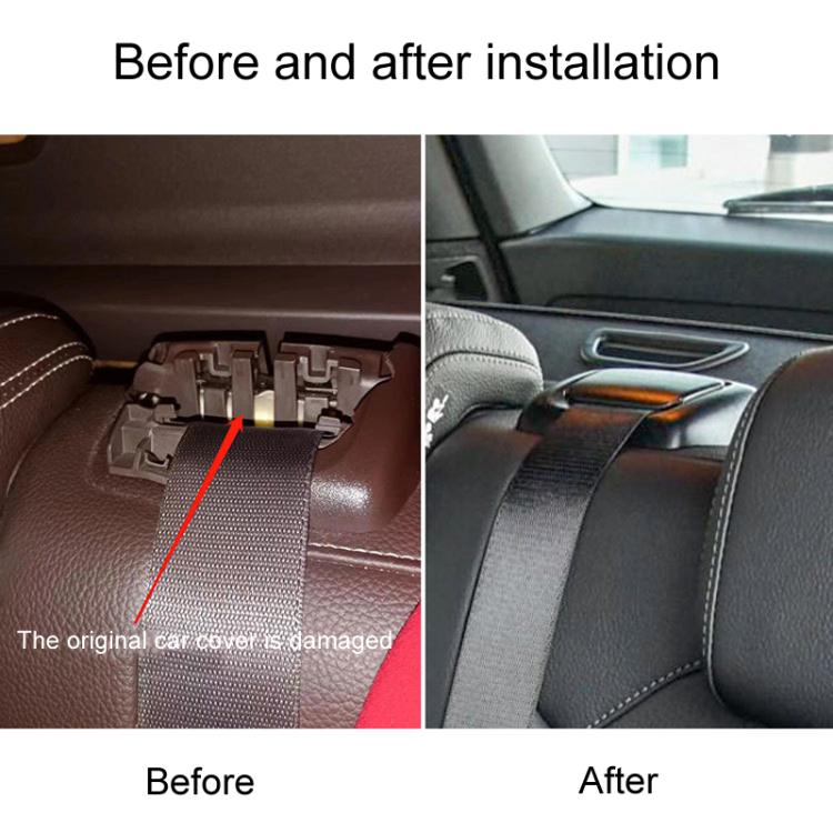 For 2012-2015 Mercedes-Benz ML / GL-Class W166 Car Rear Seat Belt Cover Guides 1669213800(Black) - free shipping - PMc TechLife - Order now!