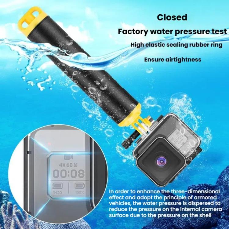 TELESIN For GoPro HERO8 Black 50m Waterproof Protective Case Diving Case Sports Camera Accessories(Transparent) - free shipping - PMC TechLife - Order now!