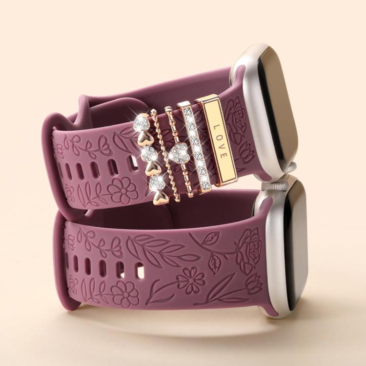 21mm Width Smart Watch Band Decorative Ring Metal Accessories(LOVE Gold) - free shipping - PMc TechLife - Order now!