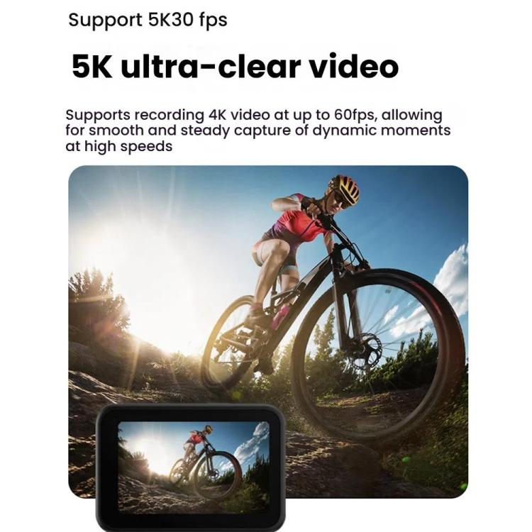 VIRAN V11 Dual-Color Screen 5K HD IP68 Waterproof Six-Axis Anti-Shake Sports Camera(Black) - free shipping - PMC TechLife - Order now!