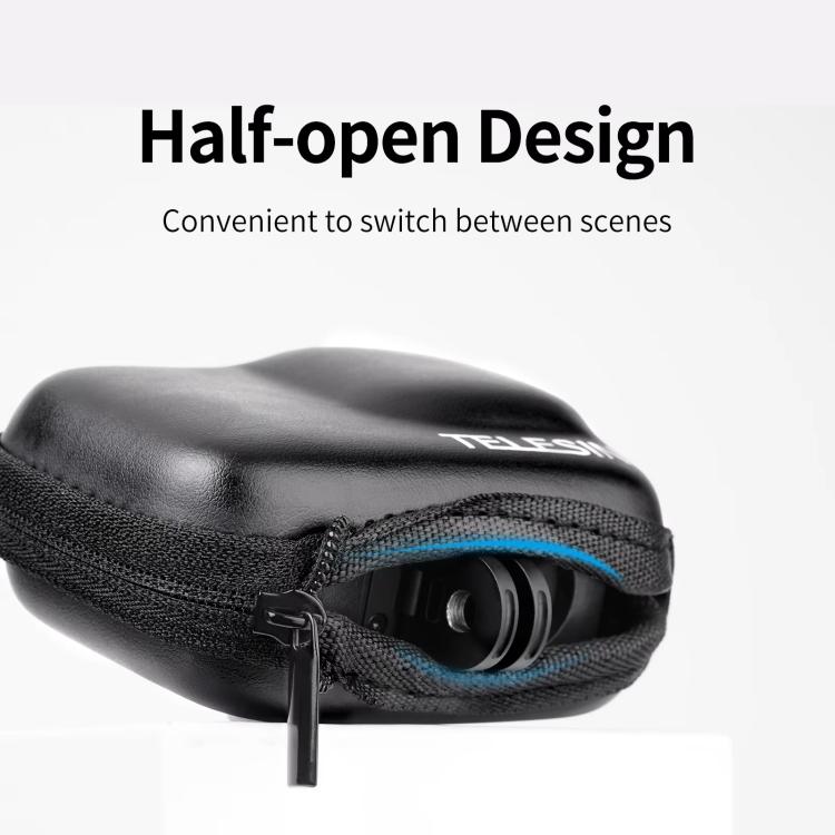 TELESIN Sports Camera Mini EVA Protective Storage Bag For GoPro HERO12 Black /11 Black /10 Black /9 Black(Black) - free shipping - PMC TechLife - Order now!