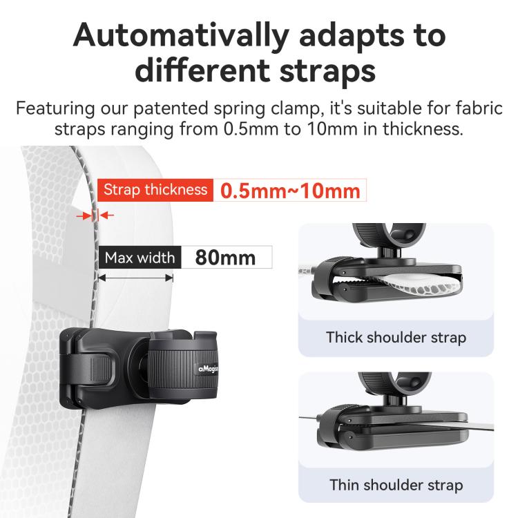 AMagisn Selfie Stick Hanger Action Camera Backpack Quick Attachment for Insta360 / DJI / GoPro(Black) - free shipping - PMC TechLife - Order now!
